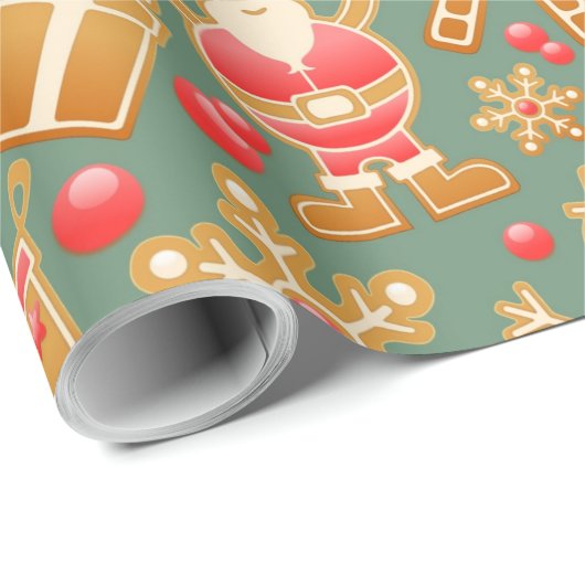 Das typischste Weihnachtsmuster Geschenkpapier (Rolleneckpunkt)