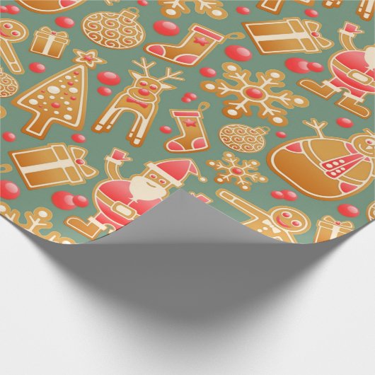 Das typischste Weihnachtsmuster Geschenkpapier (Ecke)