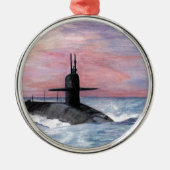 Das U-Boot der Ohio-Klasse Ornament Aus Metall (Vorne)