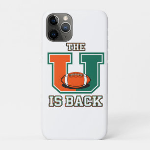 Das U ist zurück Orange und grüner College-Footbal Case-Mate iPhone Hülle