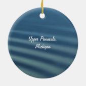 Das u. P.: Herbst-Birken-Baum-Reflexionen Keramikornament (Hinten)