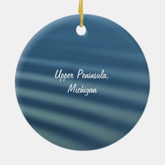 Das u. P.: Herbst-Birken-Baum-Reflexionen Keramikornament (Hinten)