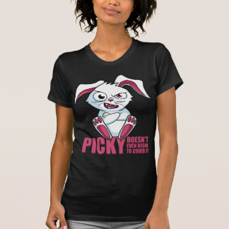 Das überlagerte T-Stück Brown "der Picky" Frauen T-Shirt