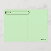 Das überquerende Tier ist die bezauberndste Stray Postkarte (Rückseite)