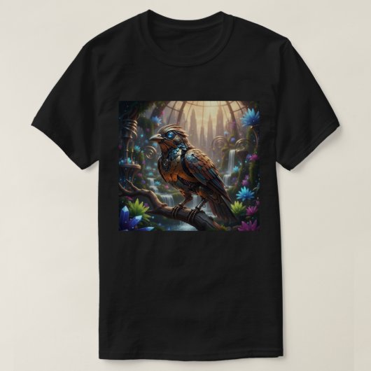 Das Uhrwerk-Singvögelchen T-Shirt (Design vorne)