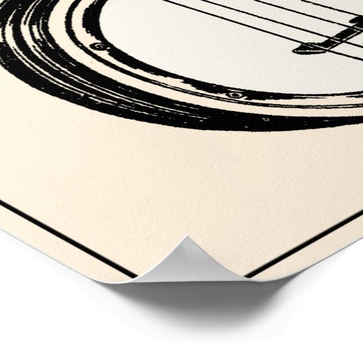 Das Ukulele Banjo Poster (Ecke)