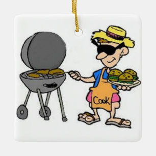 DAS ULTIMATIVE BBQ-KÖNIGS-WEIHNACHTSORNAMENT KERAMIKORNAMENT