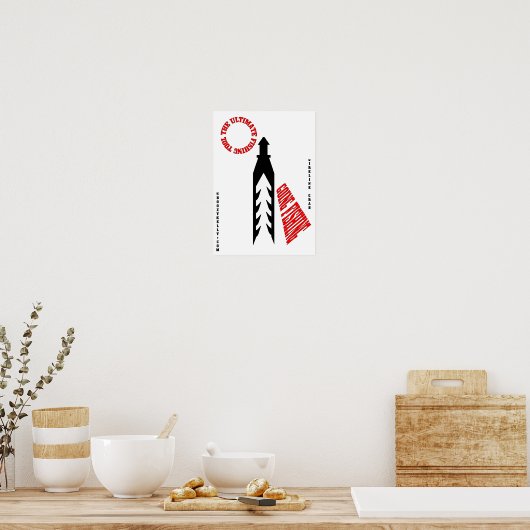 Das ultimative Fanggerät, Slickline-Werkzeug, Ölfe Poster (Küche)