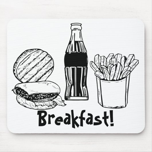Das ultimative Frühstückspensum Mousepad (Vorne)