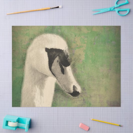 Das ultimative Schwan-Dekoupage Seidenpapier (Basteln)