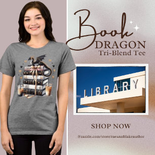Das ultimative Shirt für den Buchdrachen: Drei-Pun