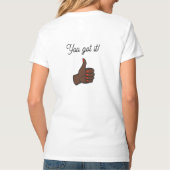 Das ultimative T-Shirt mit dem Seitenblick-Stateme (Rückseite)