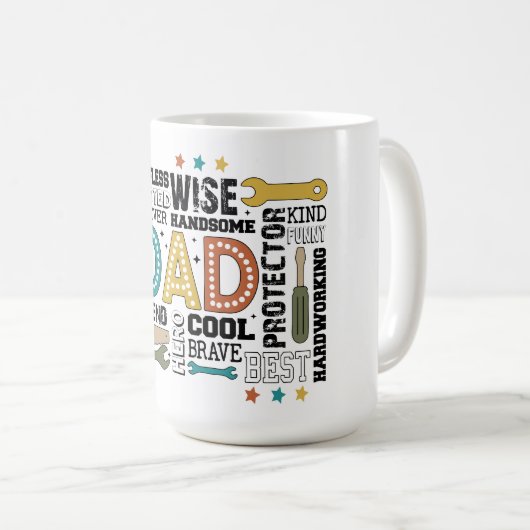 Das ultimative Toolkit für Vater: Mit Liebe und Kr Kaffeetasse (VorderseiteRechts)