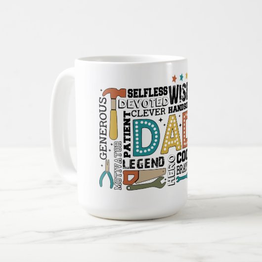 Das ultimative Toolkit für Vater: Mit Liebe und Kr Kaffeetasse (Vorderseite Links)