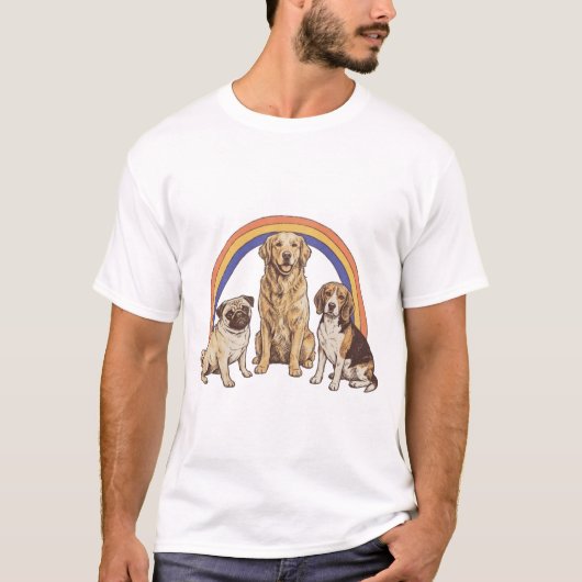 Das ultimative Trio der Freude! 🐾 T-Shirt (Vorderseite)