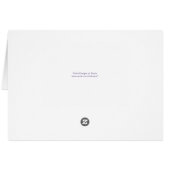 Das ultraviolette Blumen Aquarell danken Ihnen (Rückseite Horizontal)