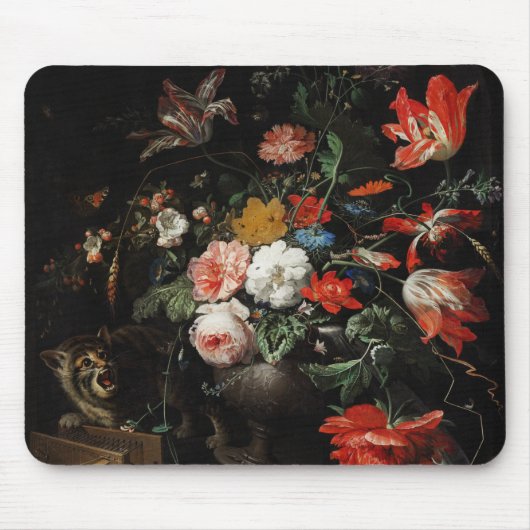 Das umgedrehte Bouquet von Abraham Mignon Mousepad (Vorne)