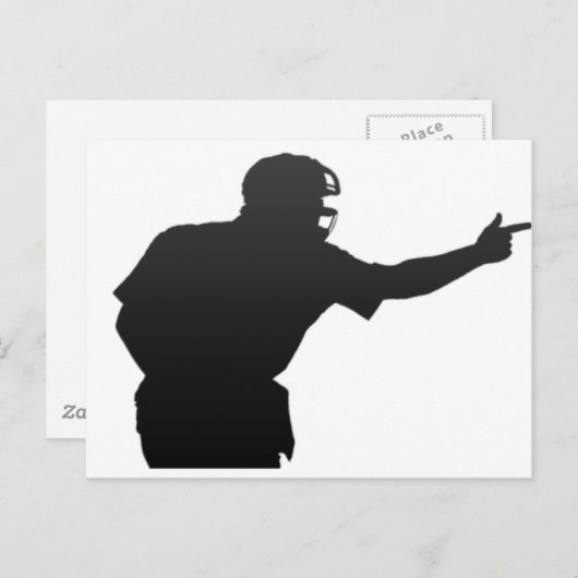 Das Umpire Postkarte (Vorne/Hinten)
