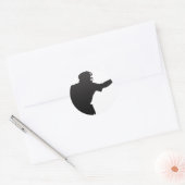 Das Umpire Runder Aufkleber (Umschlag)