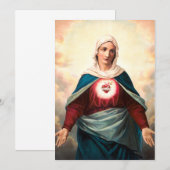 Das unbefleckte Herz Marias Einladung (Vorne/Hinten)