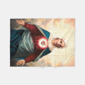 Das unbefleckte Herz Marias Fleecedecke (Vorderseite (Horizontal))