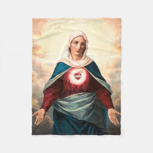 Das unbefleckte Herz Marias Fleecedecke (Vorderseite)