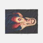 Das unbefleckte Herz Marias Fleecedecke (Vorderseite (Horizontal))