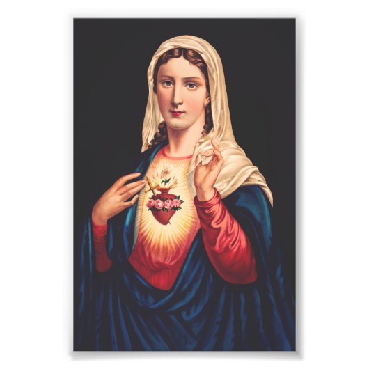 Das unbefleckte Herz Marias Fotodruck (Vorne)