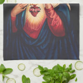 Das unbefleckte Herz Marias Geschirrtuch (Gefaltet)