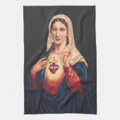 Das unbefleckte Herz Marias Geschirrtuch (Vertikal)