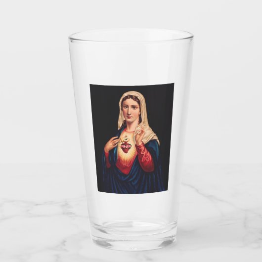 Das unbefleckte Herz Marias Glas (Vorderseite)