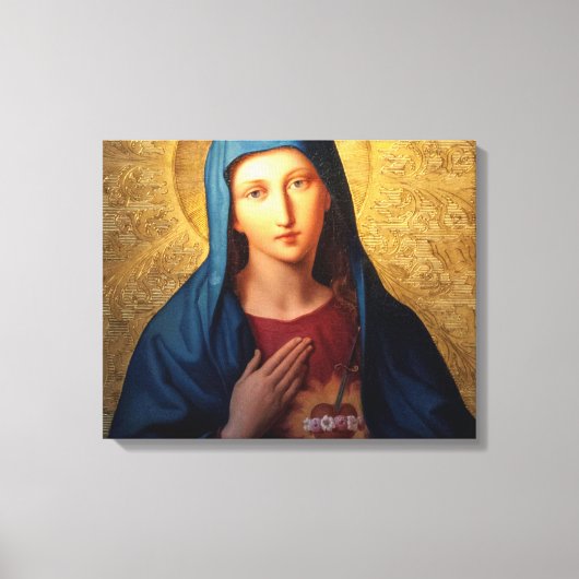 Das unbefleckte Herz Marias Leinwanddruck (Vorderseite)