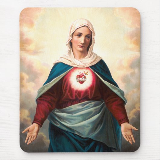 Das unbefleckte Herz Marias Mousepad (Vorne)
