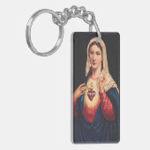 Das unbefleckte Herz Marias Schlüsselanhänger (Vorderseite links)