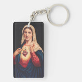 Das unbefleckte Herz Marias Schlüsselanhänger (Rückseite)