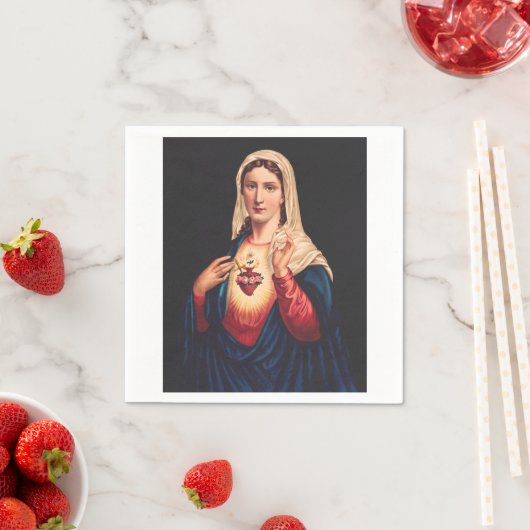 Das unbefleckte Herz Marias Serviette (Beispiel)