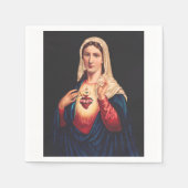 Das unbefleckte Herz Marias Serviette (Vorderseite)