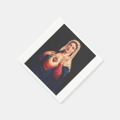 Das unbefleckte Herz Marias Serviette (Ecke)