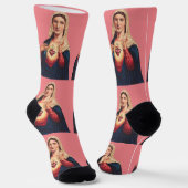 Das unbefleckte Herz Mariens Socken (Gewinkelt)