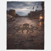Das unbemannte Deck — Piratenschiffszene Fleecedecke (Vorderseite)