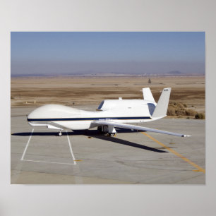 Das unbemannte Flugzeug der Global Hawk Poster
