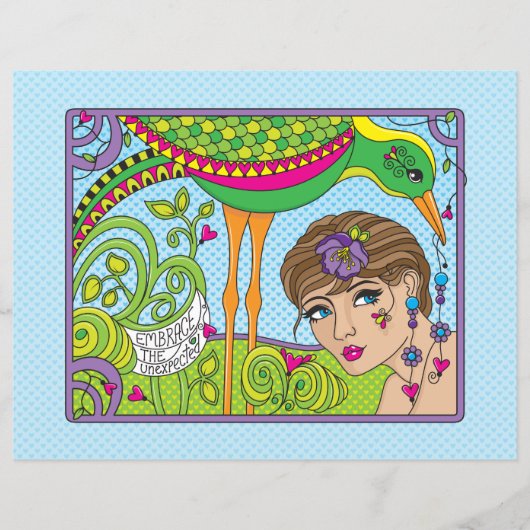 Das unerwartete_flache Papierblatt 11"x8.5" (Vorderseite)