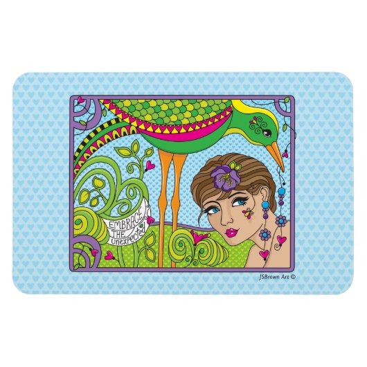 Das unerwartete_Flexible Magnet 6"x4" einbinden (Horizontal)