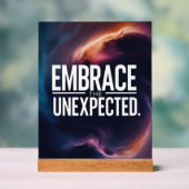 Das Unerwartete verkraften Acrylschild (Neutral)