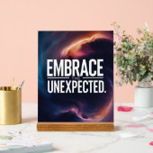 Das Unerwartete verkraften Acrylschild (Hochzeit)