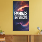 Das Unerwartete verkraften Leinwanddruck (Insitu (Wohnzimmer))