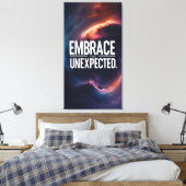 Das Unerwartete verkraften Leinwanddruck (Insitu (Schlafzimmer))