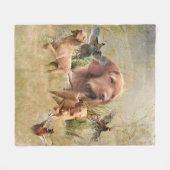 Das ungarische Drahthaar Vizsla Fleecedecke (Vorderseite (Horizontal))