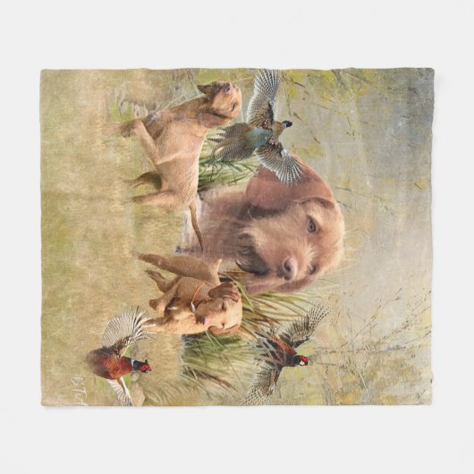 Das ungarische Drahthaar Vizsla Fleecedecke (Vorderseite (Horizontal))