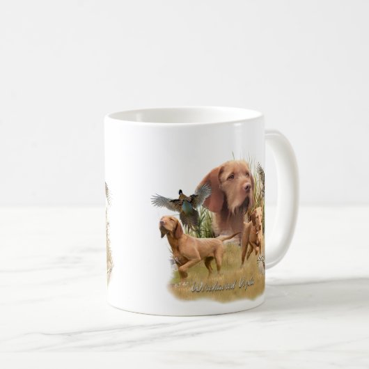 Das ungarische Drahthaar Vizsla Kaffeetasse (VorderseiteRechts)